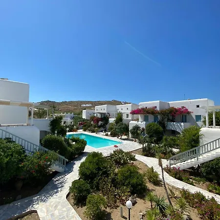 公寓 Mykonian Style W Shared Pool & Nighttime Security Guard 奥诺斯