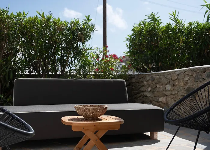 Mykonian Style W Shared Pool & Nighttime Security Guard * Ornos (Mykonos)